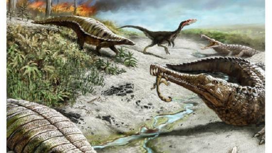 الديناصورات والتماسيح عاشت معا منذ 225 مليون عام