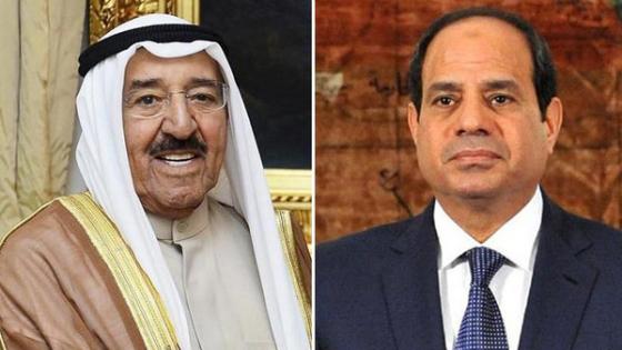 السيسي وأمير الكويت يؤكدان دعم جهود وحدة الصف العربي