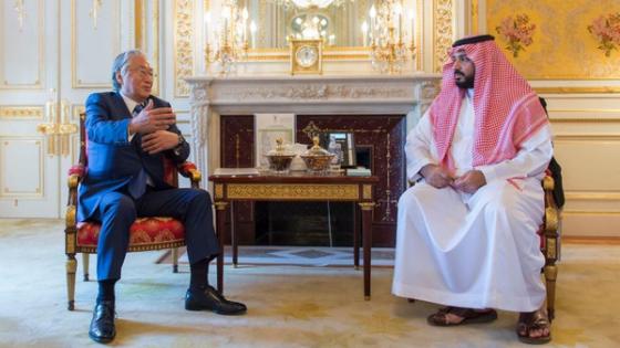 محمد بن سلمان يلتقي رئيس مجلس الأعمال السعودي الياباني