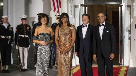 ماذا ارتدت ميشال أوباما في آخر عشاء رسمي لها؟