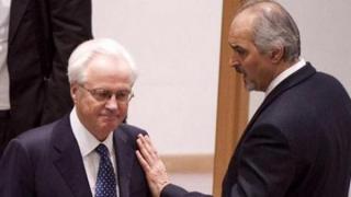 بشار الجعفري يتلقى التعازي بوفاة فيتالي تشوركين