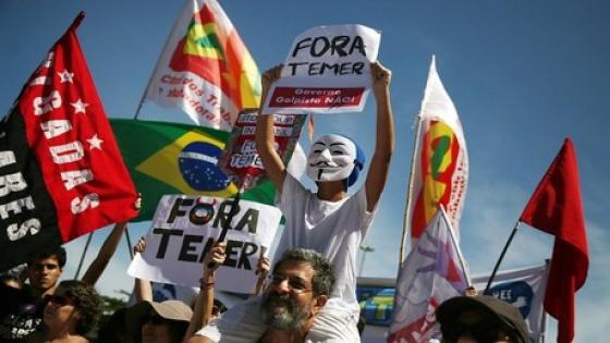 احتجاجات في البرازيل ضد الرئيس تامر
