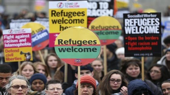 20 ألف متظاهر في لندن تأييدا للاجئين