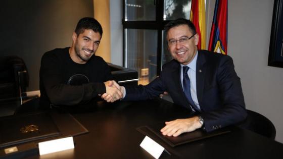 رسميا.. سواريز يبقى في صفوف برشلونة حتى 2021