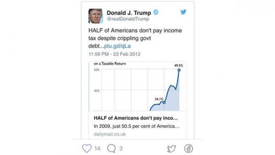 ماذا قال ترامب في 7 تغريدات عن التهرب الضريبي؟